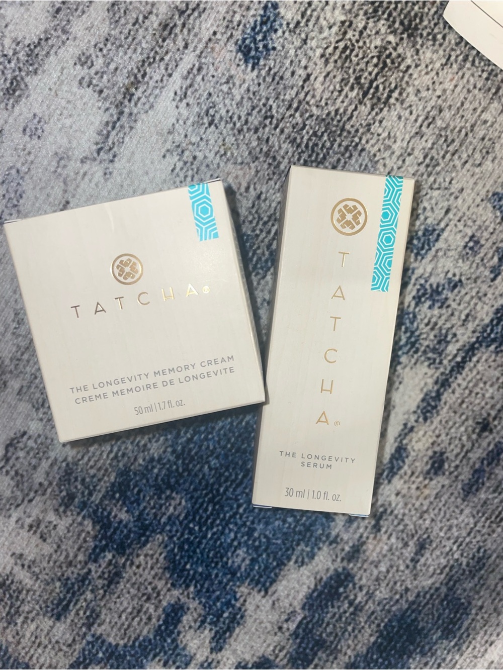 Tatcha The Longevity Set - Teal and Gold Accent Packaging